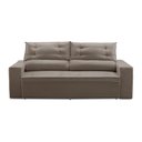 Ver imagem 7 de Sofá Retrátil 2 Lug com Molas 1,50m Laila Suede Cappuccino