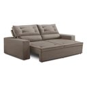 Ver imagem 3 de Sofá Retrátil 2 Lug com Molas 1,50m Laila Suede Cappuccino