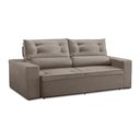 Ver imagem 4 de Sofá Retrátil 2 Lug com Molas 1,50m Laila Suede Cappuccino