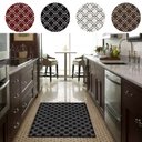 Ver imagem 4 de Tapete Jacquard Sala Antideslizante Casablanca 1,32x1,00 Metros Bege Casa Dona