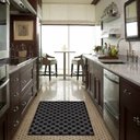 Ver imagem 1 de Tapete Jacquard Sala Antideslizante Casablanca 1,32x1,00 Metros Bege Casa Dona