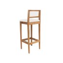 Ver imagem 7 de Kit 6 Banquetas Estofada em Linho Encosto Palhinha Bruna:mel com Linho Cru