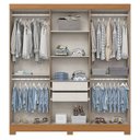 Ver imagem 2 de Guarda Roupa Casal 6 Portas e 2 Gavetas Leonard B368 Cinamomo - Henn - Briz