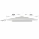 Ver imagem 3 de Kit 3 Prateleiras de Canto para Quarto Branco