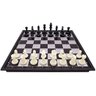 Mini Tabuleiro de Xadrez Dobrável Peças Magnética Art Game - 3