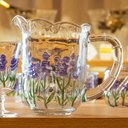 Ver imagem 3 de Jarra de Cristal Lavanda Hand Painting 1 Peça - Lyor
