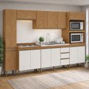 Ver imagem 1 de Armário de Cozinha Completa Modulada 6 Peças 3,20m Essenza Móvel na Caixa