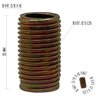 Rosca Postiça Bucha Roscada - M8x1,0 - M12x1,50 - 10 Pçs - 2