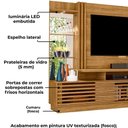 Ver imagem 5 de Estante Home Tv 60 Polegadas 200 Cm Frizz Plus Madetec Cumaru