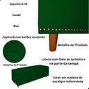 Ver imagem 5 de Kit Cabeceira e Calçadeira com Baú 140 Cm King Casal Diana Suede
