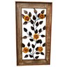 Quadro De Parede Moldura Flores Amarelas Decorativo Artesanal MINAS ARTE PRÓPRIA quadro na moldura f - 1