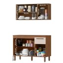 Ver imagem 3 de Armario de Cozinha Pop 120 Cm com 6 Portas e 1 Gaveta Freijo/baunilha/freijo
