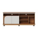 Ver imagem 2 de Rack Bancada Jurerê 1.5 Freijó Off White Matte com Aparador Riviera Freijó – Colibri