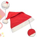 Ver imagem 2 de Gorro de Natal Papai Noel Vermelho Feltro - 50 Unidades