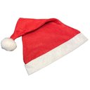 Ver imagem 1 de Gorro de Natal Papai Noel Vermelho Feltro - 50 Unidades