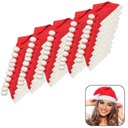 Ver imagem 7 de Gorro de Natal Papai Noel Vermelho Feltro - 50 Unidades