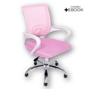 Ver imagem 2 de Cadeira de Escritório Begonia Tela Mesh Rosa