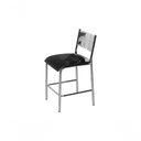 Ver imagem 2 de Conjunto Mesa 2 Banquetas em Aço Cromado C/ Tampo Mdp Preto