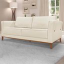 Ver imagem 5 de Sofa Balli 3 Lugares 210cm Pes Madeira Linho 223 Natural Ezz Natural