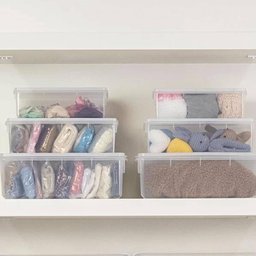 Kit 6 Caixas Organizadoras Plásticas Empilháveis com Tampa 3,5l Plasvale Retangular - 2