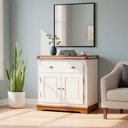 Ver imagem 3 de Balcão Manchester 2 Portas 1 Gaveta 89 X 90 X 45 Cm (a X L X P) - Cor Branco/imbuia Glazer