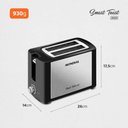 Ver imagem 5 de Torradeira Elétrica Mondial Smart Toast com Desligamento Automático 800w Preto/inox 127v - T-13