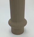 Ver imagem 4 de Vaso Decorativo Enfeite Casa Redondo Home&co Cerâmica 30x11x11cm Cinza