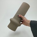 Ver imagem 5 de Vaso Decorativo Enfeite Casa Redondo Home&co Cerâmica 30x11x11cm Cinza