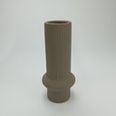 Ver imagem 2 de Vaso Decorativo Enfeite Casa Redondo Home&co Cerâmica 30x11x11cm Cinza