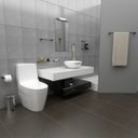 Ver imagem 4 de Kit Acessórios para Banheiro Troia 5 Peças Suporte Preto 2080tr