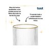 Jogo 6 Copos 260ml 26417 Vidro Transparente C/ Borda Dourada Tuut 29241 - 3