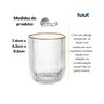 Jogo 6 Copos 260ml 26417 Vidro Transparente C/ Borda Dourada Tuut 29241 - 2