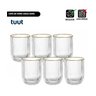 Jogo 6 Copos 260ml 26417 Vidro Transparente C/ Borda Dourada Tuut 29241 - 6