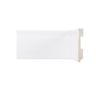 Rodape Poliestireno 10cm Branco Frisado 2,40 Metros - 5