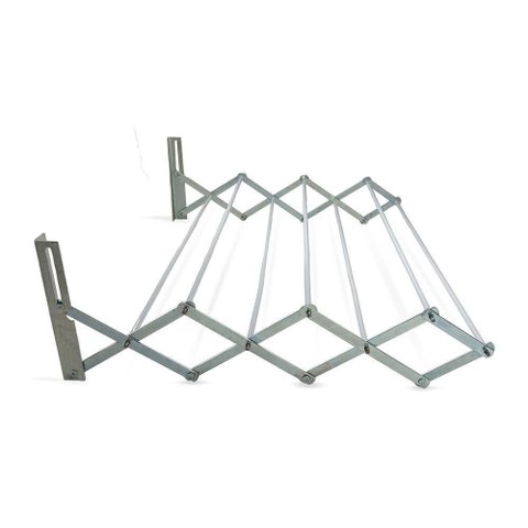 Varal de Parede Retrátil Aço Sanfonado - 120cm
