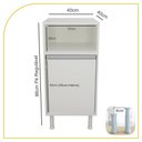Ver imagem 2 de Balcão Multiuso 1 Porta P/bebedouro 100% Mdf