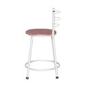 Ver imagem 2 de Banqueta Baixa Assento Ratan Branca Retro