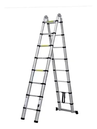 Escada Alumínio Telescópica V Multifuncional 5m 16 Degraus - 9