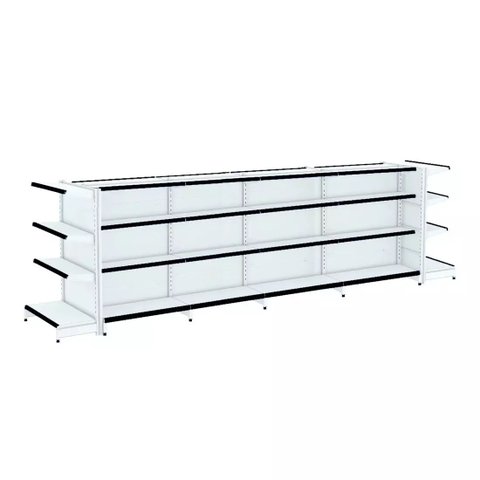 Gondola Centro 137 Fit Ate 4 Metros 2 Ponta Branco 40b Pe Preto