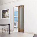 Ver imagem 5 de Porta Sanfonada de PVC Translucido 210cm x 60cm Plastporta Bcf Marrom/Castanho com