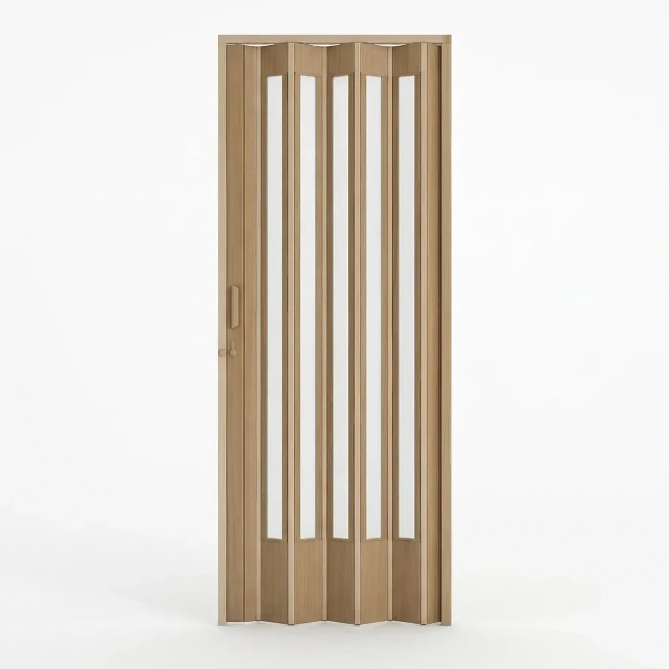Porta Sanfonada de PVC Translucido 210cm x 60cm Plastporta Bcf Marrom/Castanho com
