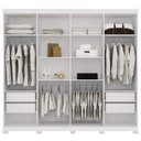 Ver imagem 3 de Guarda Roupa Casal 8 Portas 4 Gavetas Master Vip com Pés