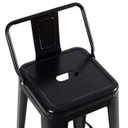Ver imagem 4 de Kit com 2 Banquetas Alta Iron Tolix com Encosto - Preto