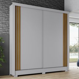 Guarda Roupa Casal 2 Portas 4 Gavetas Varsóvia Espresso Móveis - 1 Guarda Roupa Casal 2 Portas 4 Gavetas Varsóvia Espresso Móveis - 1