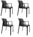 Ver imagem 1 de 4 Cadeiras Sardenha Preto Reforçadas - Construmarcas