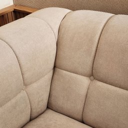 Sofá 2 Lug Peonia Living Base Madeira Compose Confortavel - 2