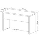 Ver imagem 2 de Mesa Escrivaninha para Escritório Loke Olmo/branco