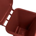 Ver imagem 6 de Lixeira 120 Litros Roda de 200mm - Lar Plásticos - Marrom