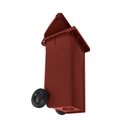 Ver imagem 4 de Lixeira 120 Litros Roda de 200mm - Lar Plásticos - Marrom
