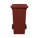 Ver imagem 1 de Lixeira 120 Litros Roda de 200mm - Lar Plásticos - Marrom